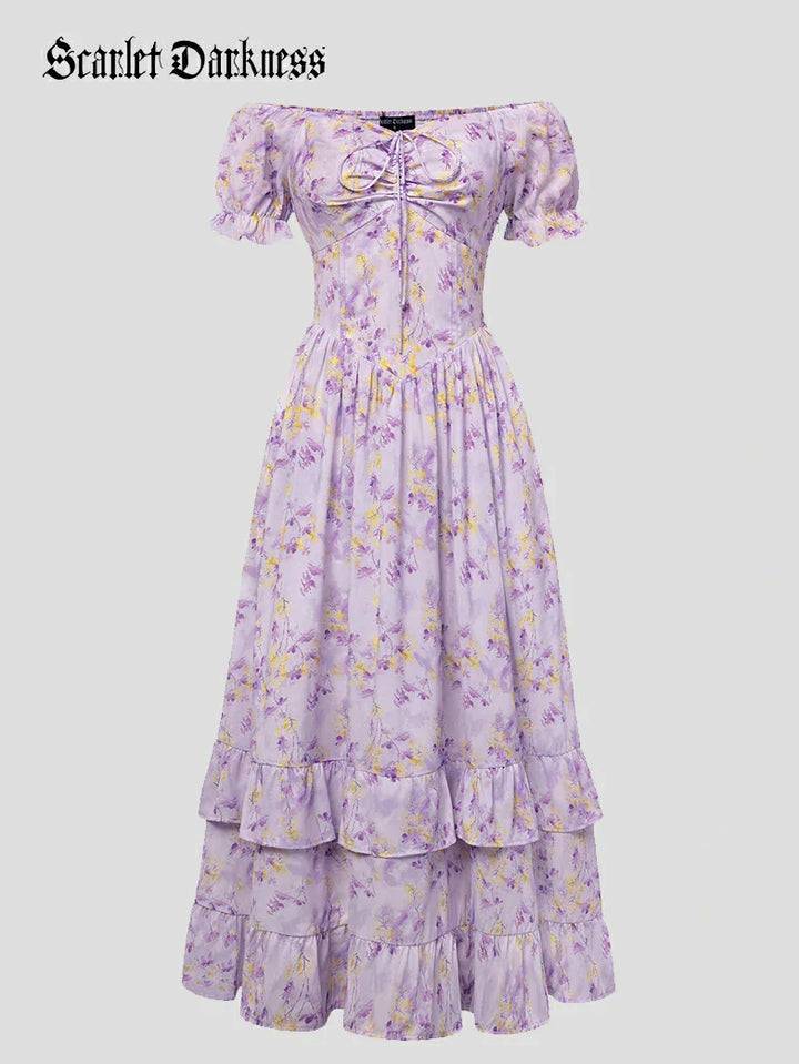 SEVERINE™ - Off-Shoulder Floral Pocket Sundress