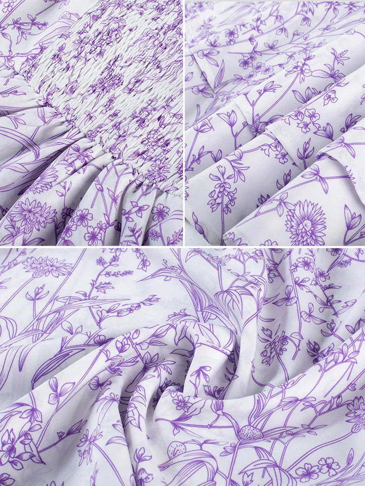 MIREILLE™ - Ditsy Floral Fitted Dress
