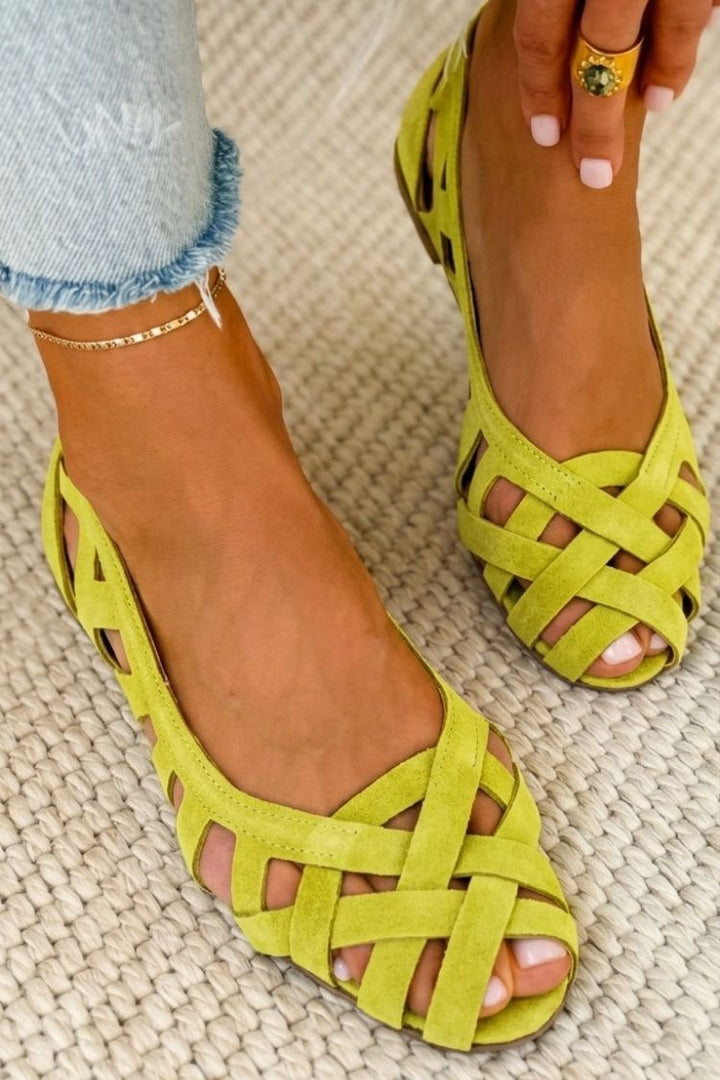 ELODIE™ - Woven Colour Slide Sandals