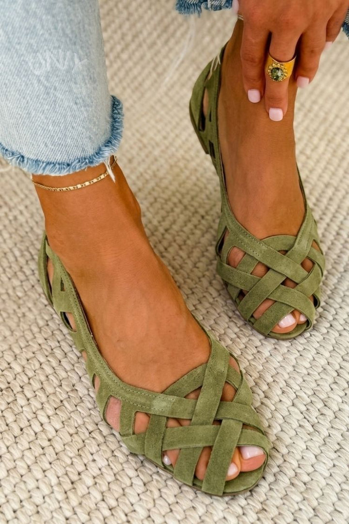 ELODIE™ - Woven Colour Slide Sandals