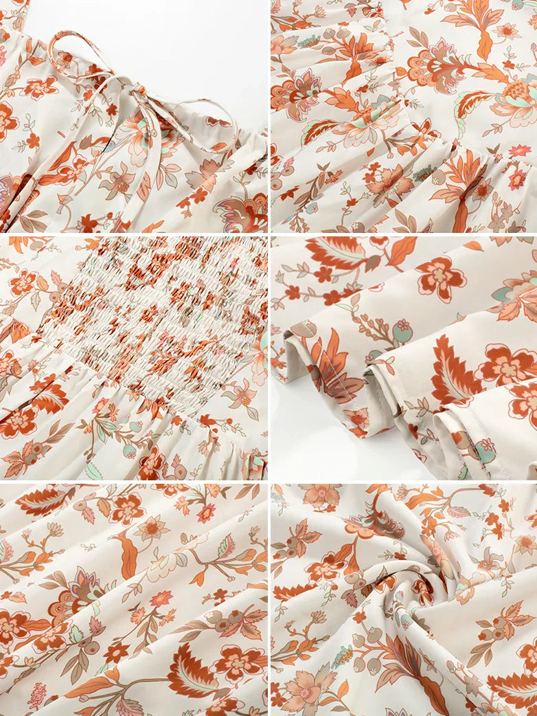 PERRINE™ - Summer Floral Milkmaid Dress
