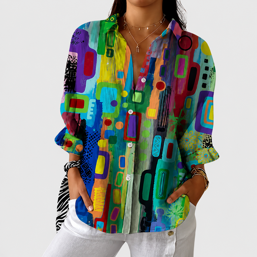 MIRABELLE | Colourful Print Blouse