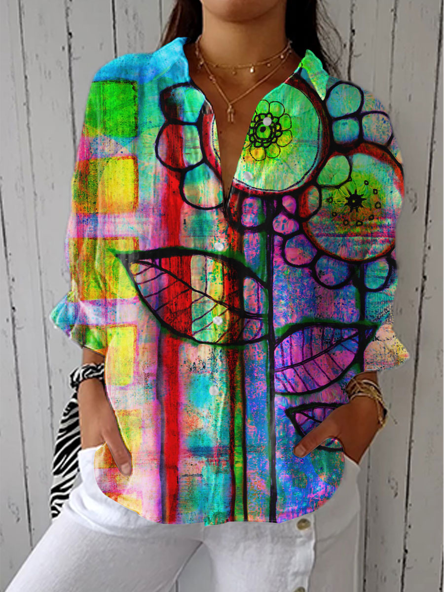 Philomena - Artistic Bloom Blouse