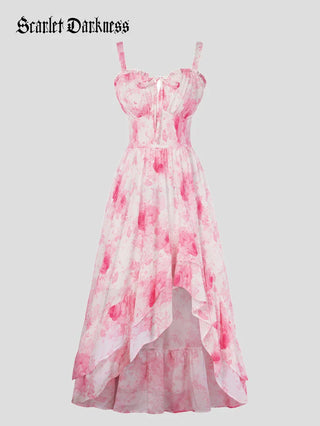 NADINE™ - Chiffon High-Low Wedding Guest Dress