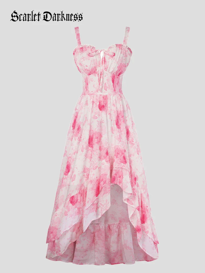 NADINE™ - Chiffon High-Low Wedding Guest Dress