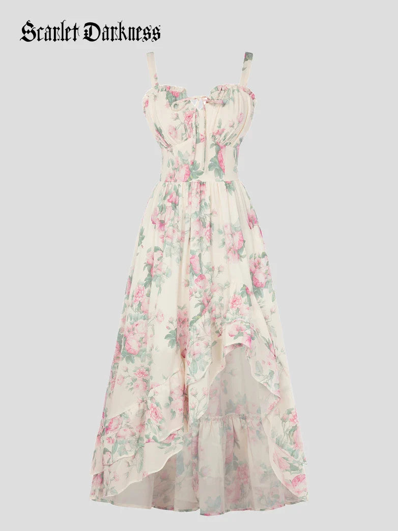NADINE™ - Chiffon High-Low Wedding Guest Dress
