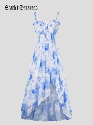 NADINE™ - Chiffon High-Low Wedding Guest Dress