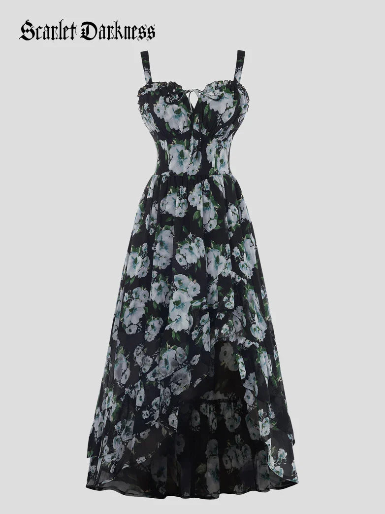 NADINE™ - Chiffon High-Low Wedding Guest Dress
