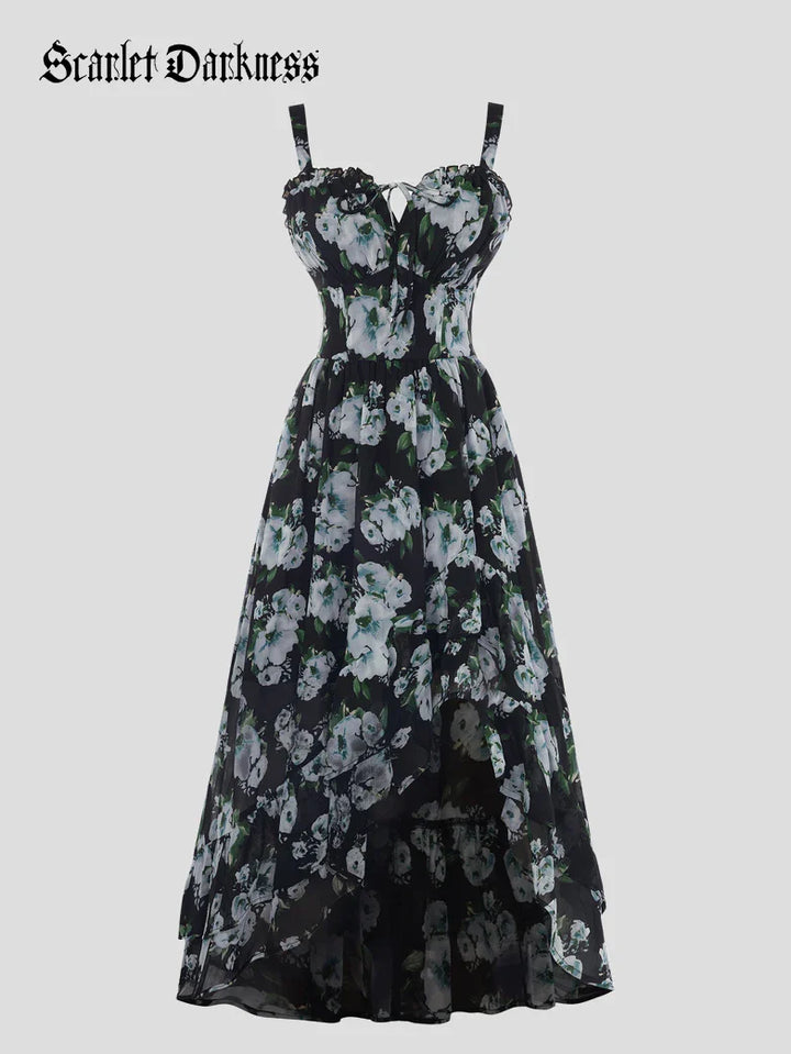 NADINE™ - Chiffon High-Low Wedding Guest Dress