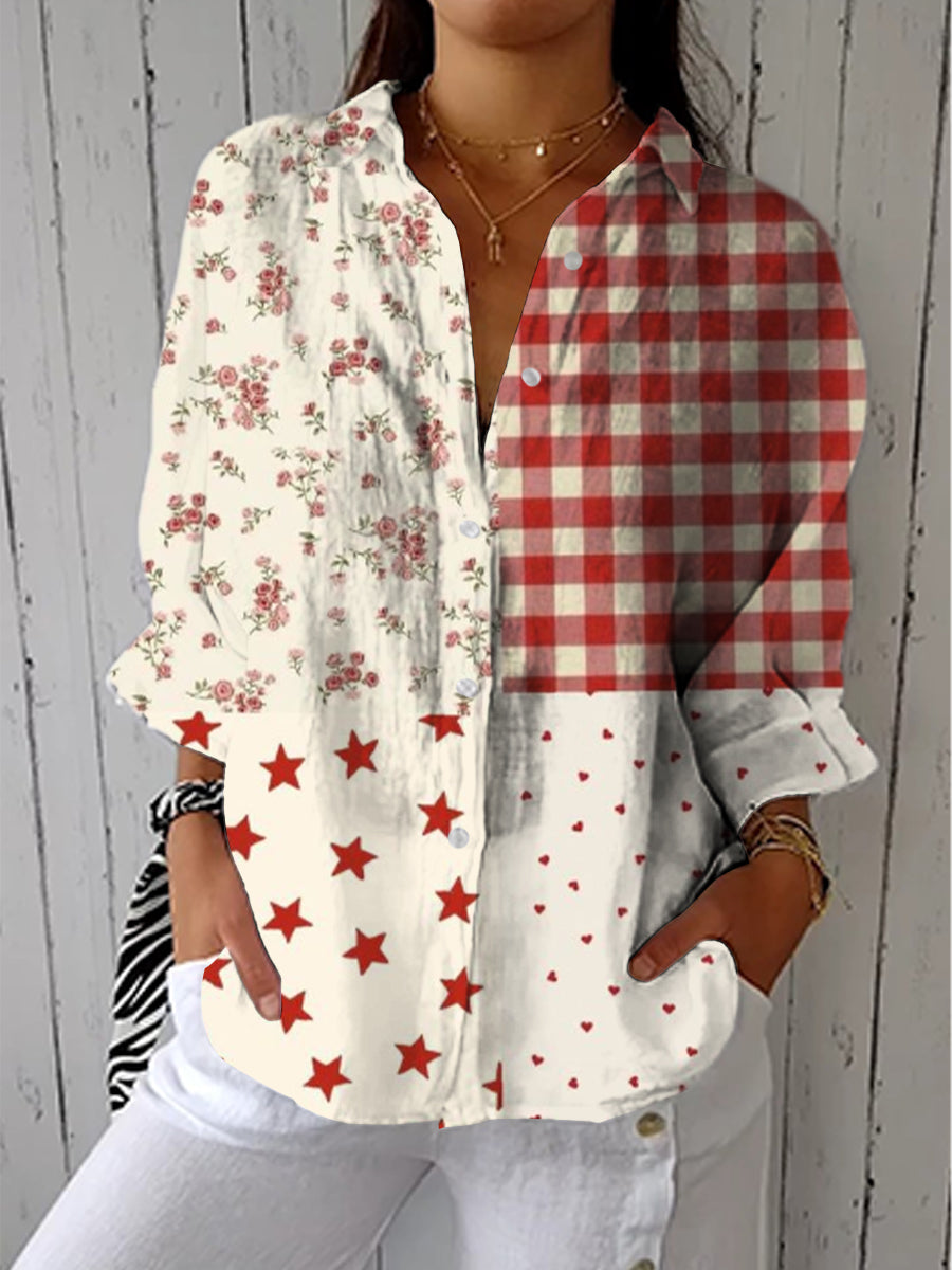 Fantine - Country Patchwork Blouse