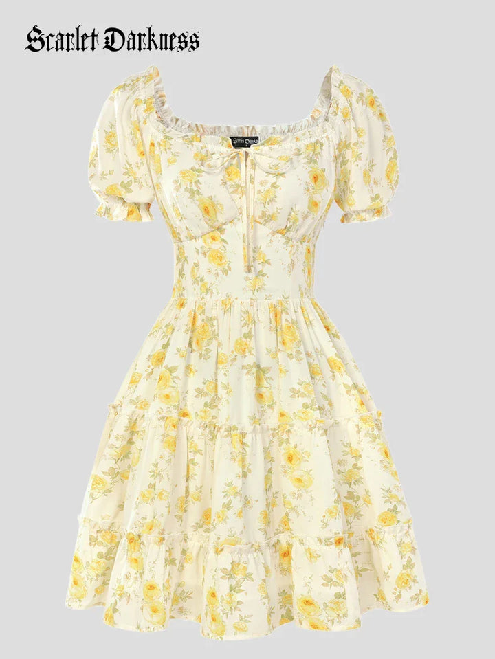 PASCALE™ - Victorian Summer Floral Dress