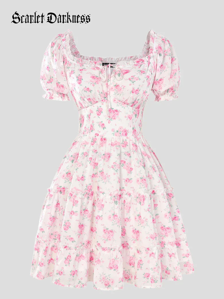 PASCALE™ - Victorian Summer Floral Dress