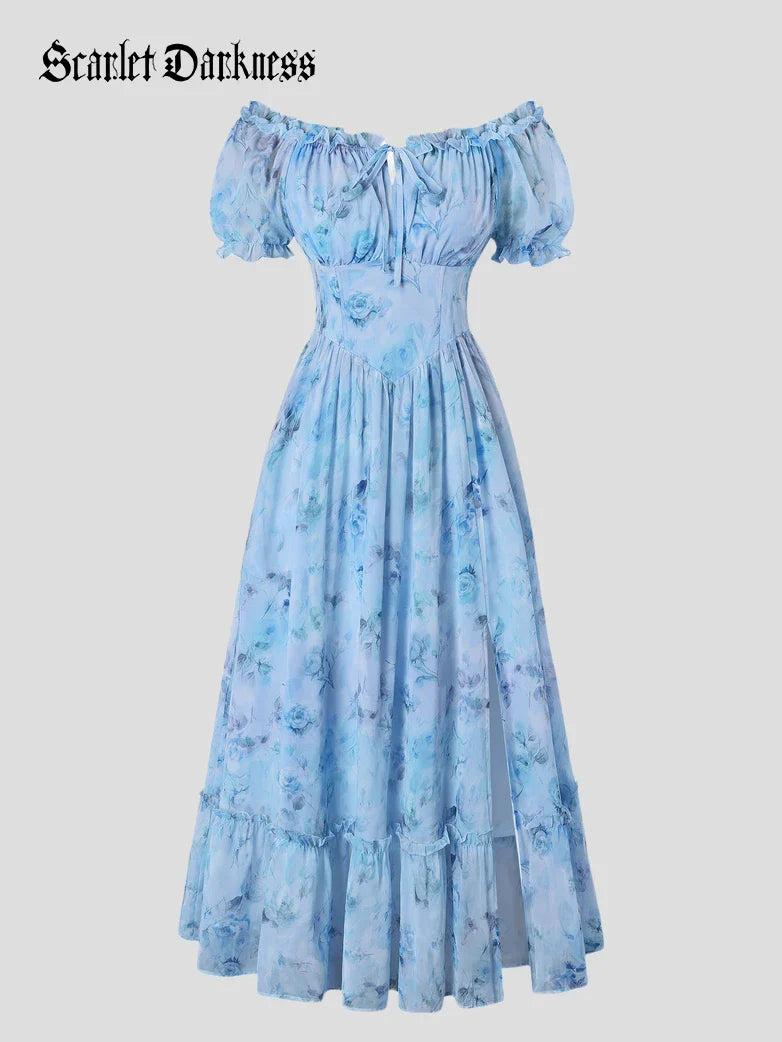 CLARISSE™ - Garden Tea Party Floral Dress