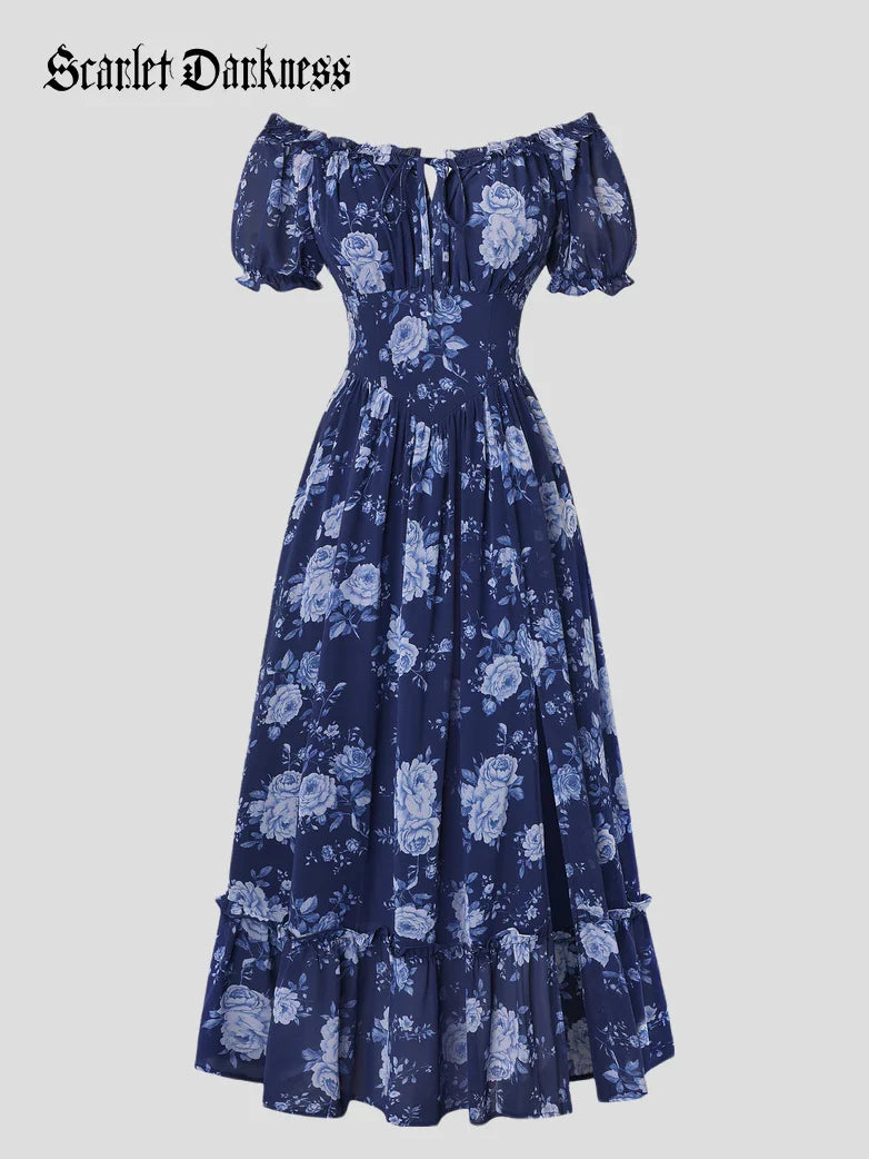 CLARISSE™ - Garden Tea Party Floral Dress