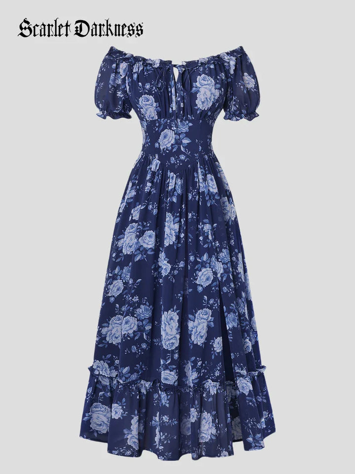 CLARISSE™ - Garden Tea Party Floral Dress