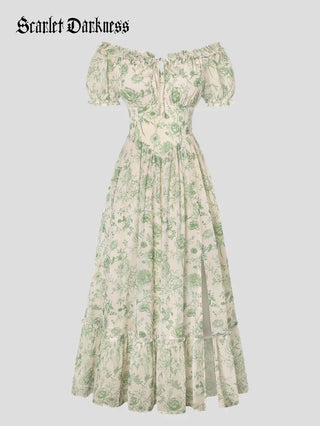 CLARISSE™ - Garden Tea Party Floral Dress