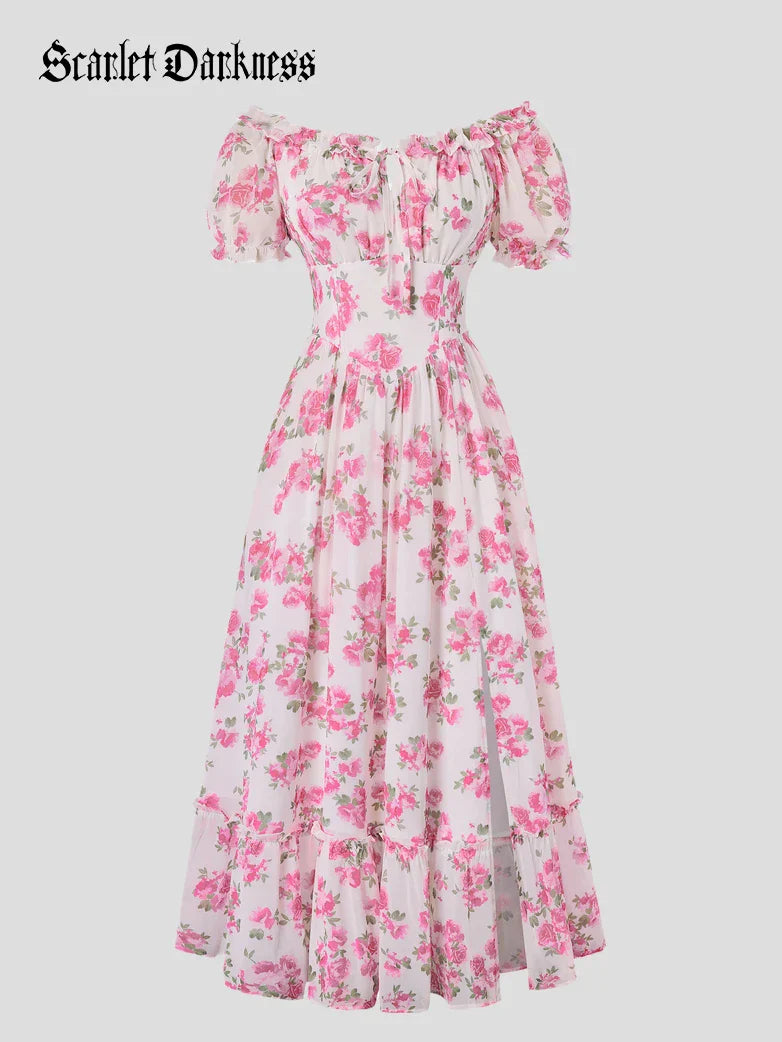 CLARISSE™ - Garden Tea Party Floral Dress