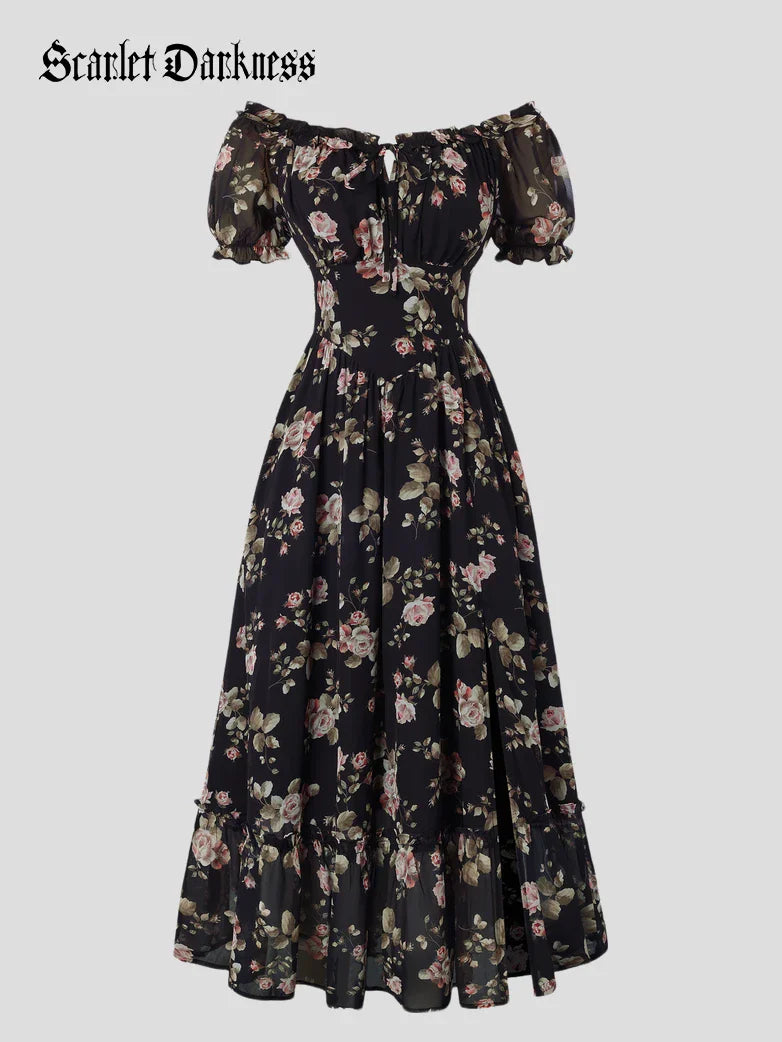 CLARISSE™ - Garden Tea Party Floral Dress