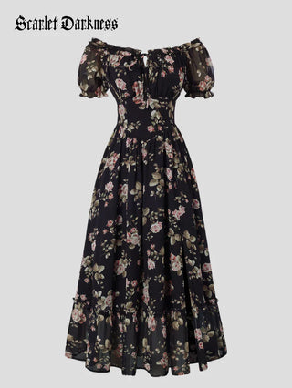 CLARISSE™ - Garden Tea Party Floral Dress