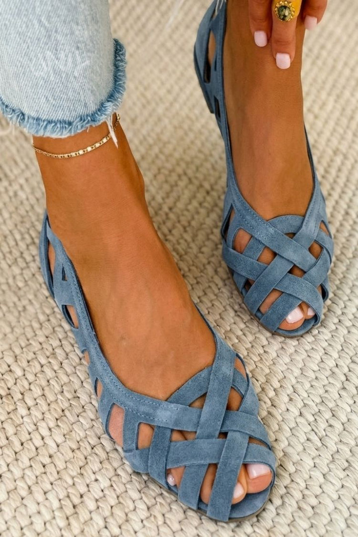 ELODIE™ - Woven Colour Slide Sandals