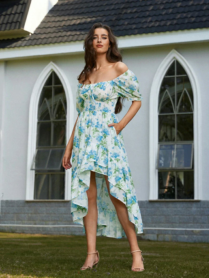 RAPHAELLE™ - Victorian Puff-Sleeve Wedding Dress