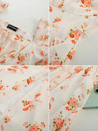 Victorian Spring Slit Party Sundress with Pockets
