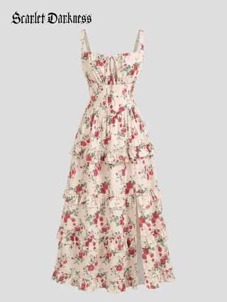 MADELEINE™ - Floral Front-Slit Pocket Dress