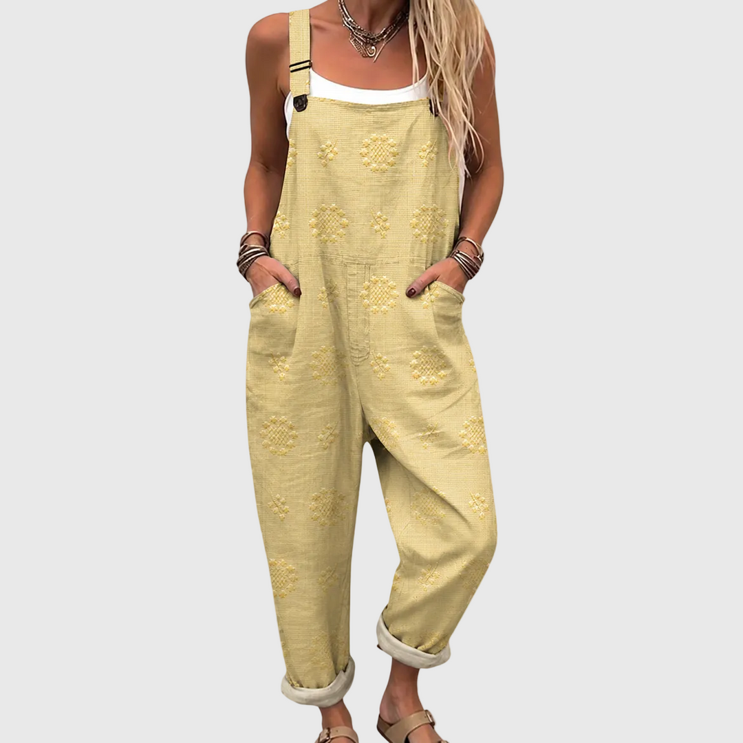 MIRREN™ - Soft Yellow Relaxed Jumpsuit