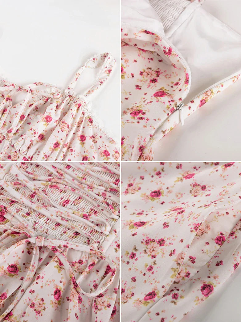 Victoria Corset floral A-Line Dress for Vacation