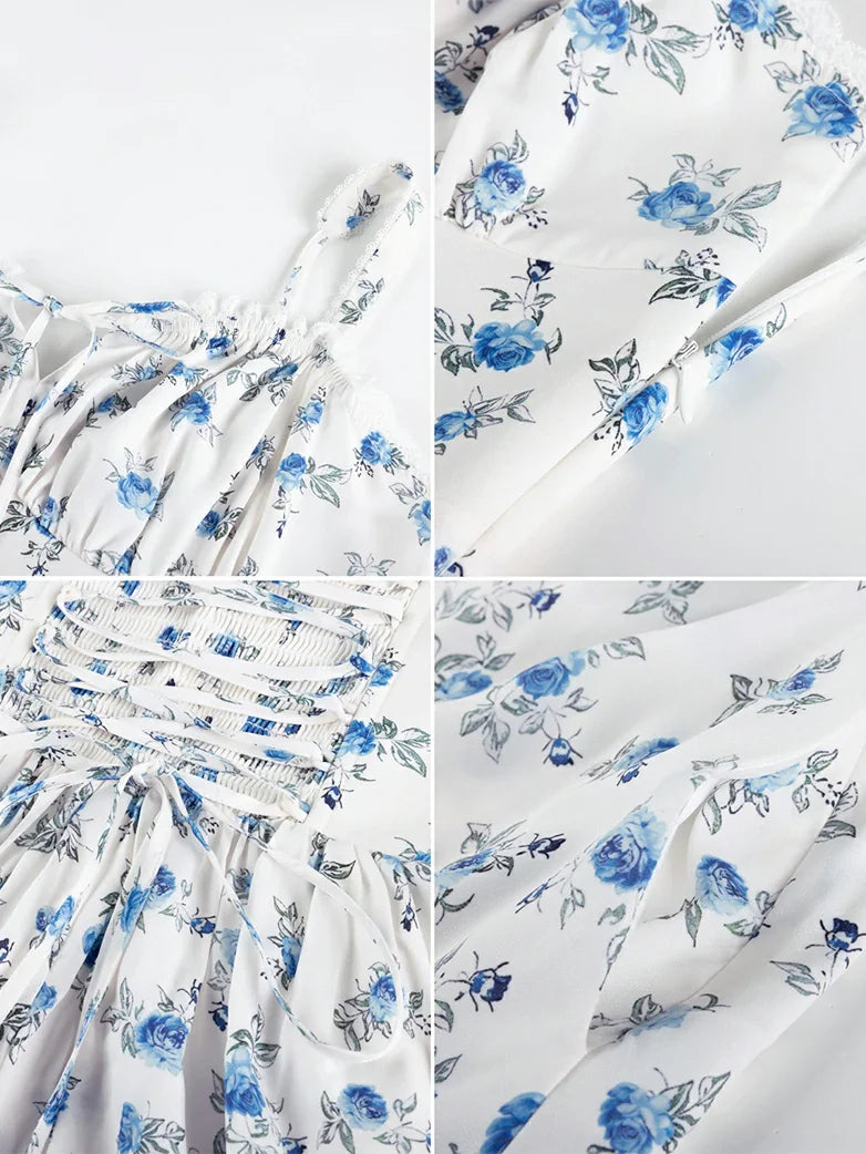 Victoria Corset floral A-Line Dress for Vacation