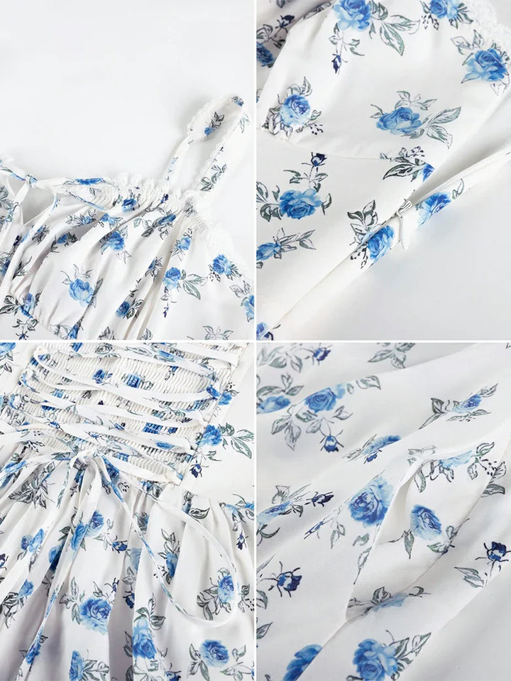 Victoria Corset floral A-Line Dress for Vacation