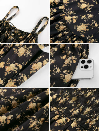 BERTHE™ - Summer Floral Puffy Corset Dress