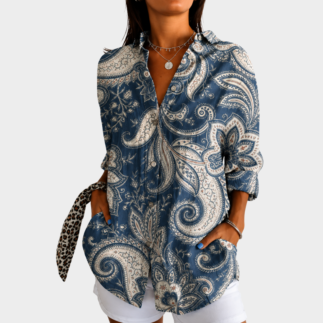 NOELINE | Coastal Paisley Blouse