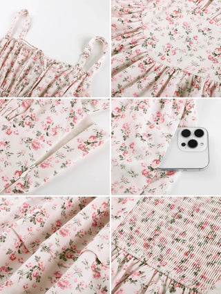 BERTHE™ - Summer Floral Puffy Corset Dress