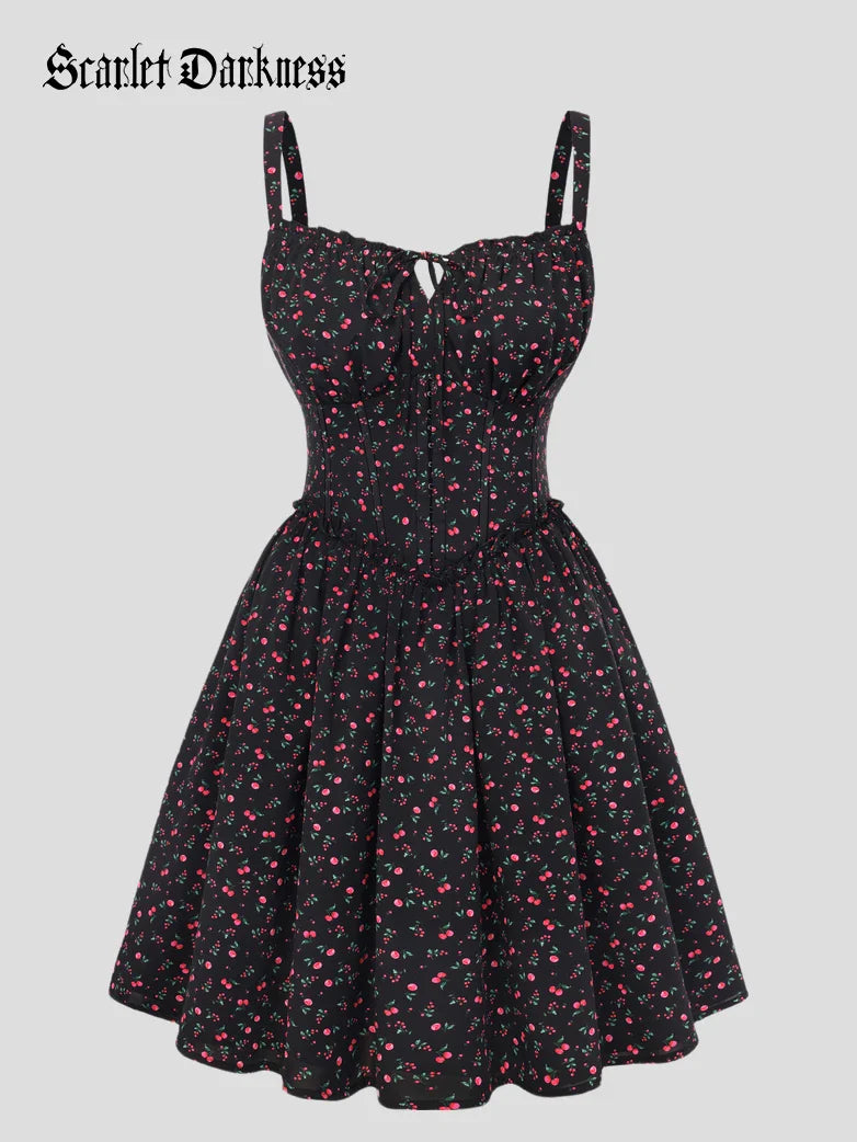 ROSELINE™ - Victorian Floral Corset Dress