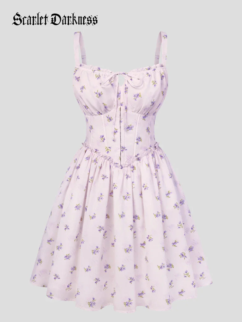 ROSELINE™ - Victorian Floral Corset Dress