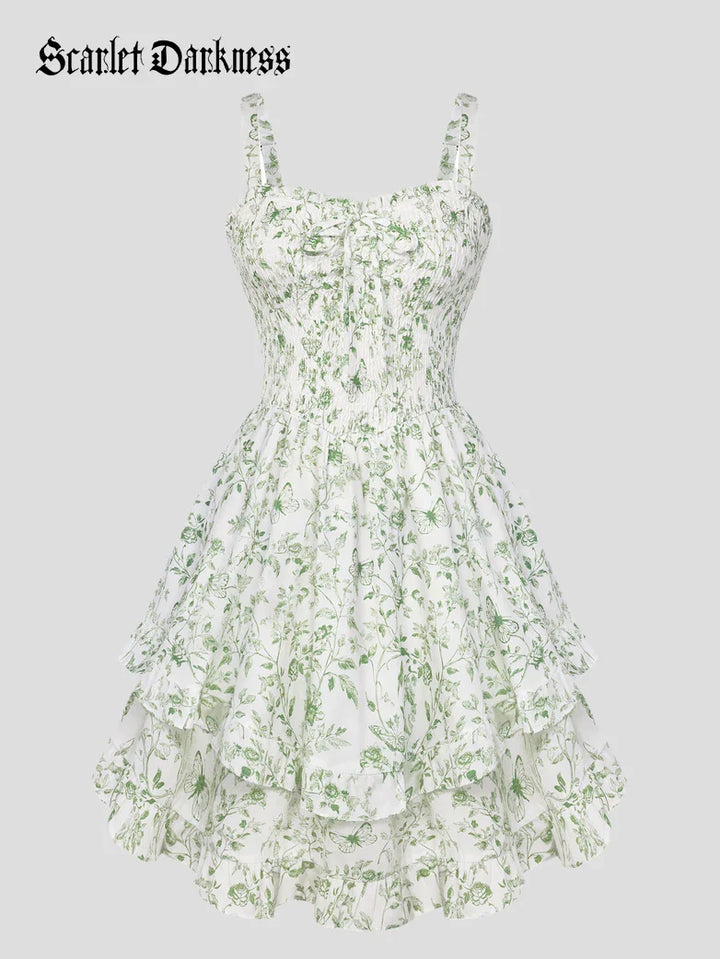 FABIENNE™ - Spring Tea Party Milkmaid Dress