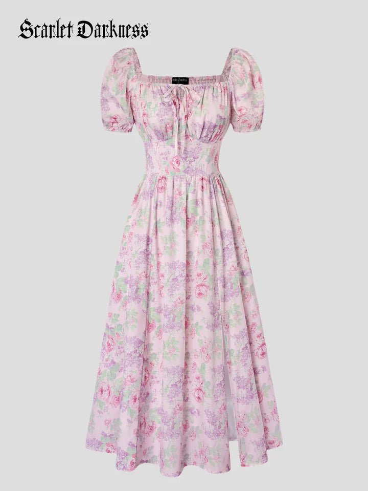 JOSETTE™ - Provence Slit Party Sundress