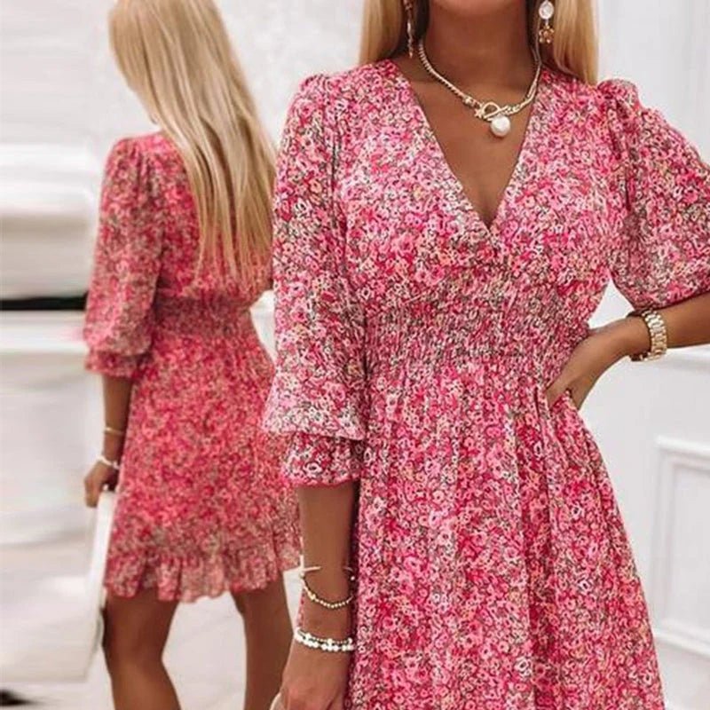 Wren™ - Elegant Floral Dress