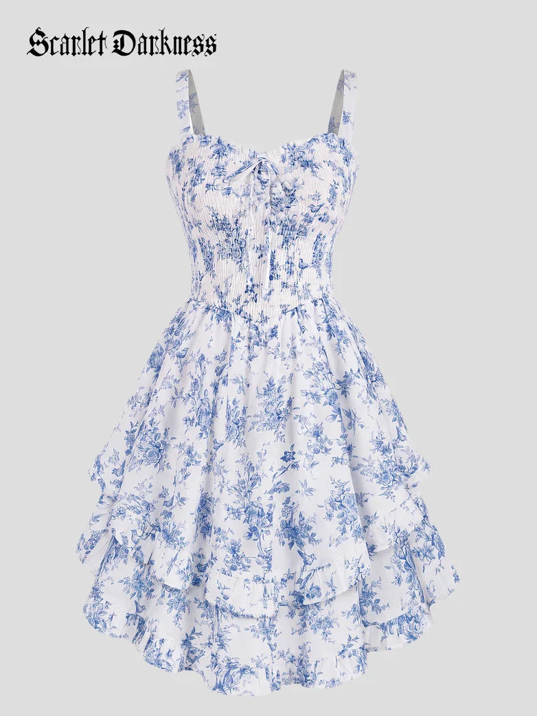 FABIENNE™ - Spring Tea Party Milkmaid Dress