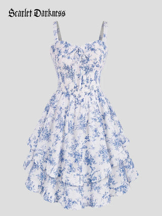 FABIENNE™ - Spring Tea Party Milkmaid Dress
