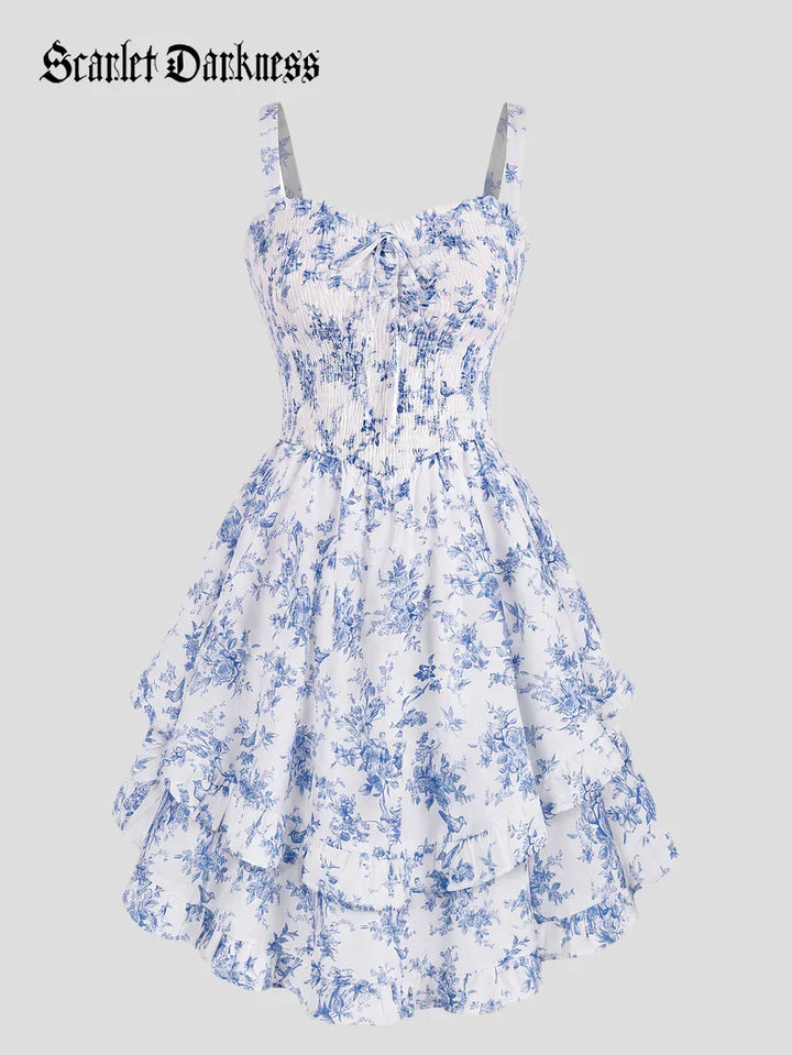 FABIENNE™ - Spring Tea Party Milkmaid Dress
