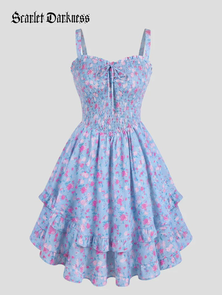 FABIENNE™ - Spring Tea Party Milkmaid Dress
