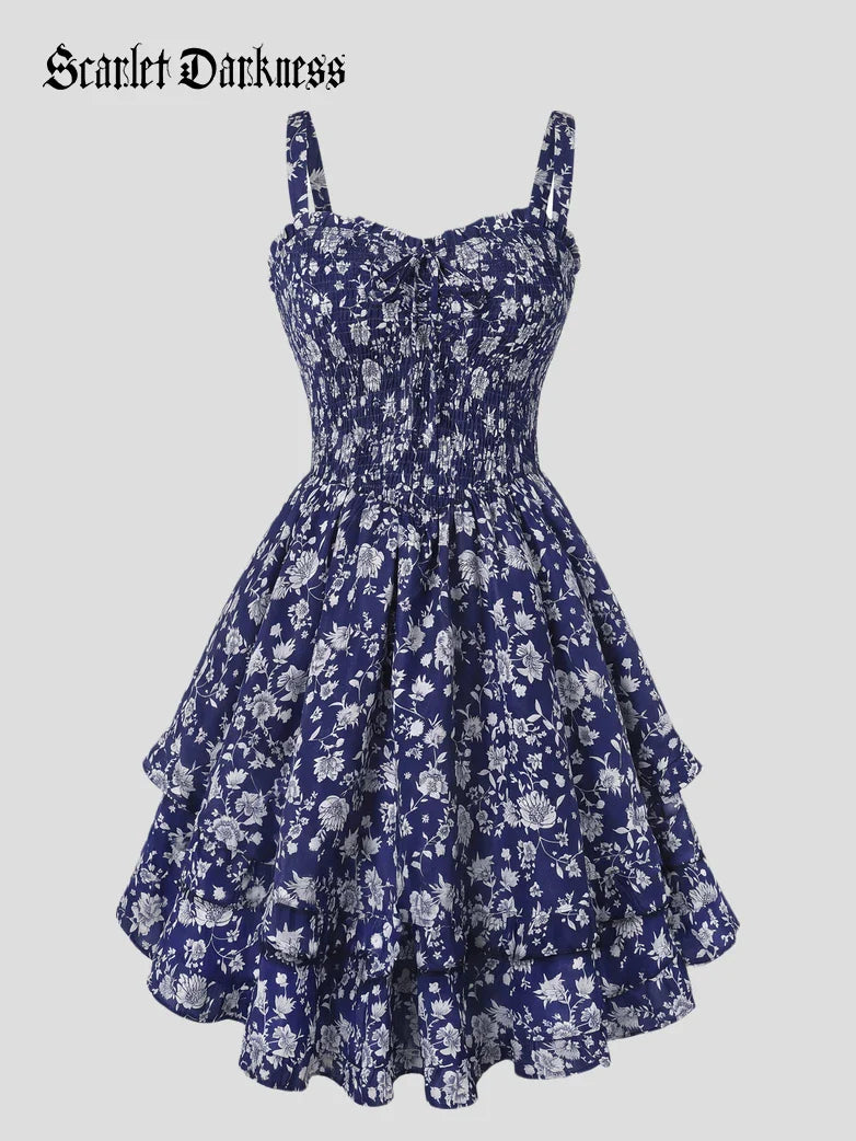 FABIENNE™ - Spring Tea Party Milkmaid Dress