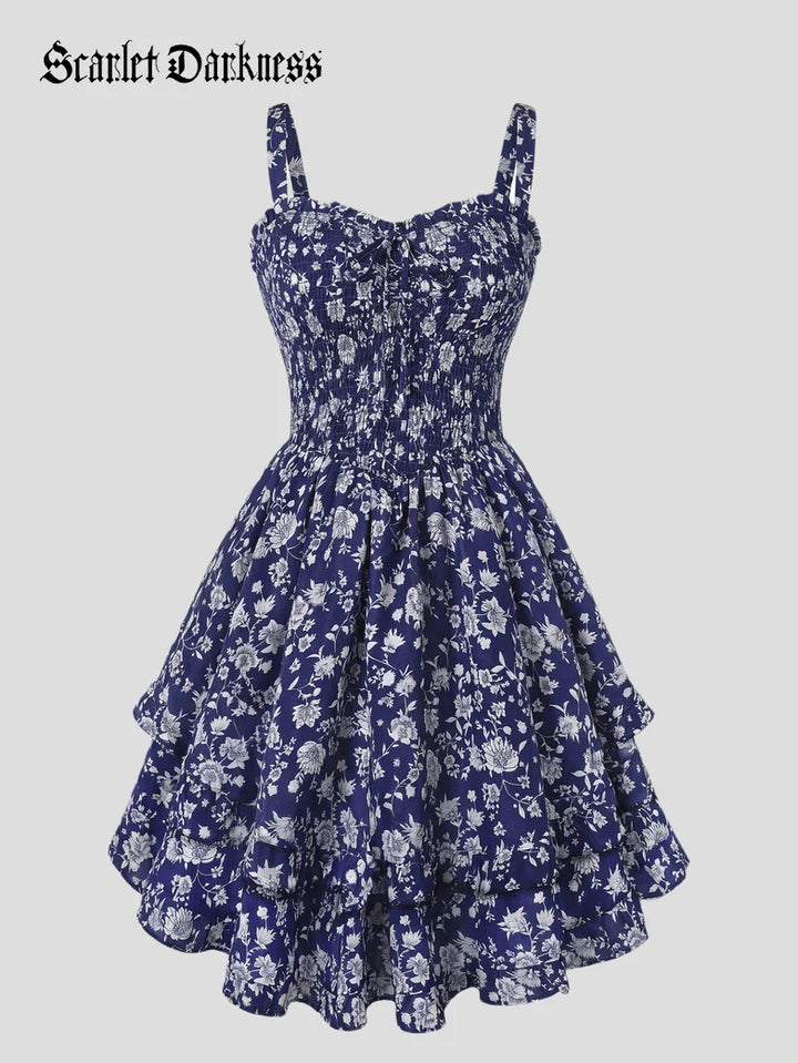 FABIENNE™ - Spring Tea Party Milkmaid Dress