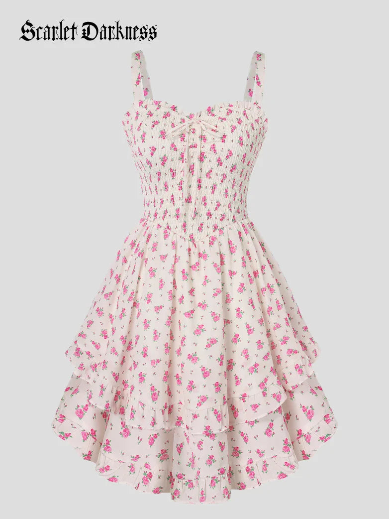 FABIENNE™ - Spring Tea Party Milkmaid Dress