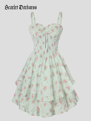 FABIENNE™ - Spring Tea Party Milkmaid Dress