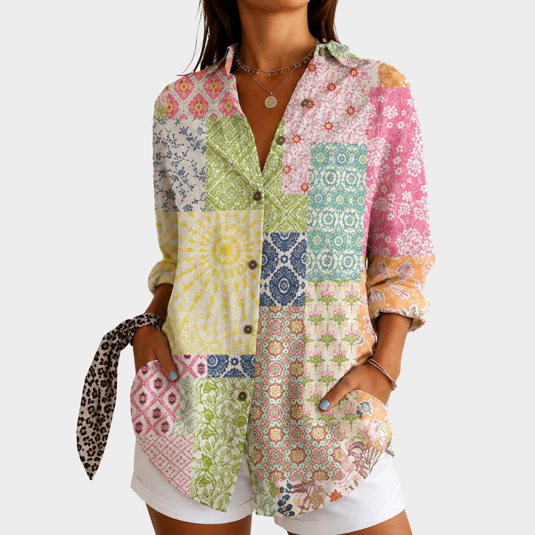 JULIETTE | Patchwork Sunshine Blouse