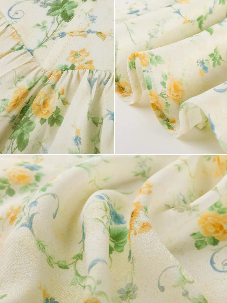 Victoria Corset floral A-Line Dress for Vacation