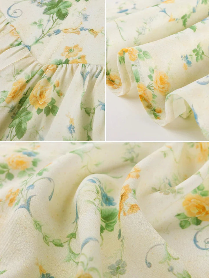 Victoria Corset floral A-Line Dress for Vacation